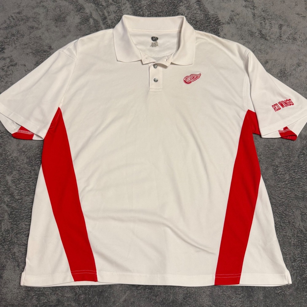 NHL Detroit Red‎ Wings Polo Shirt XL Mens Official Licensed Hockey